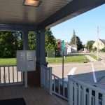 Large front porch with seating